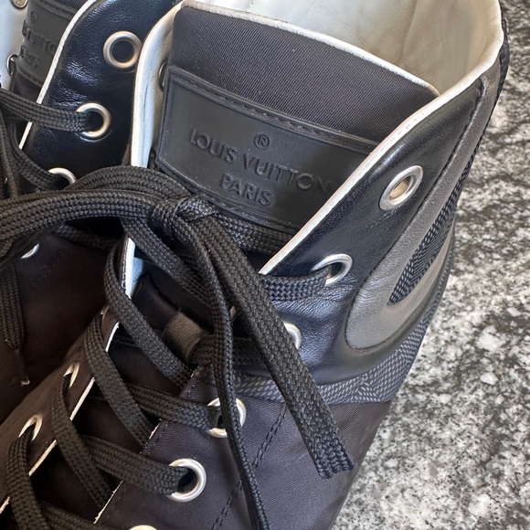 Louis Vuitton Damier Graphite Pattern Nylon Sneakers - Picture 2 of 11